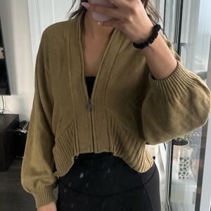 Zip-Up Cardigan